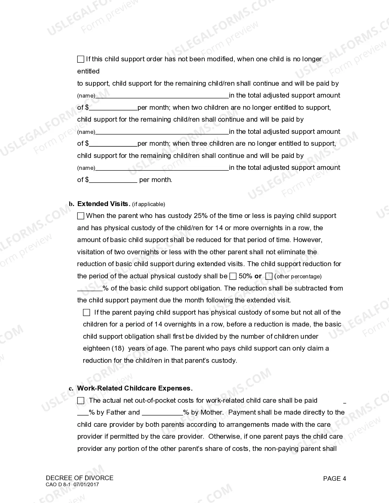 Preview Decree of Divorce