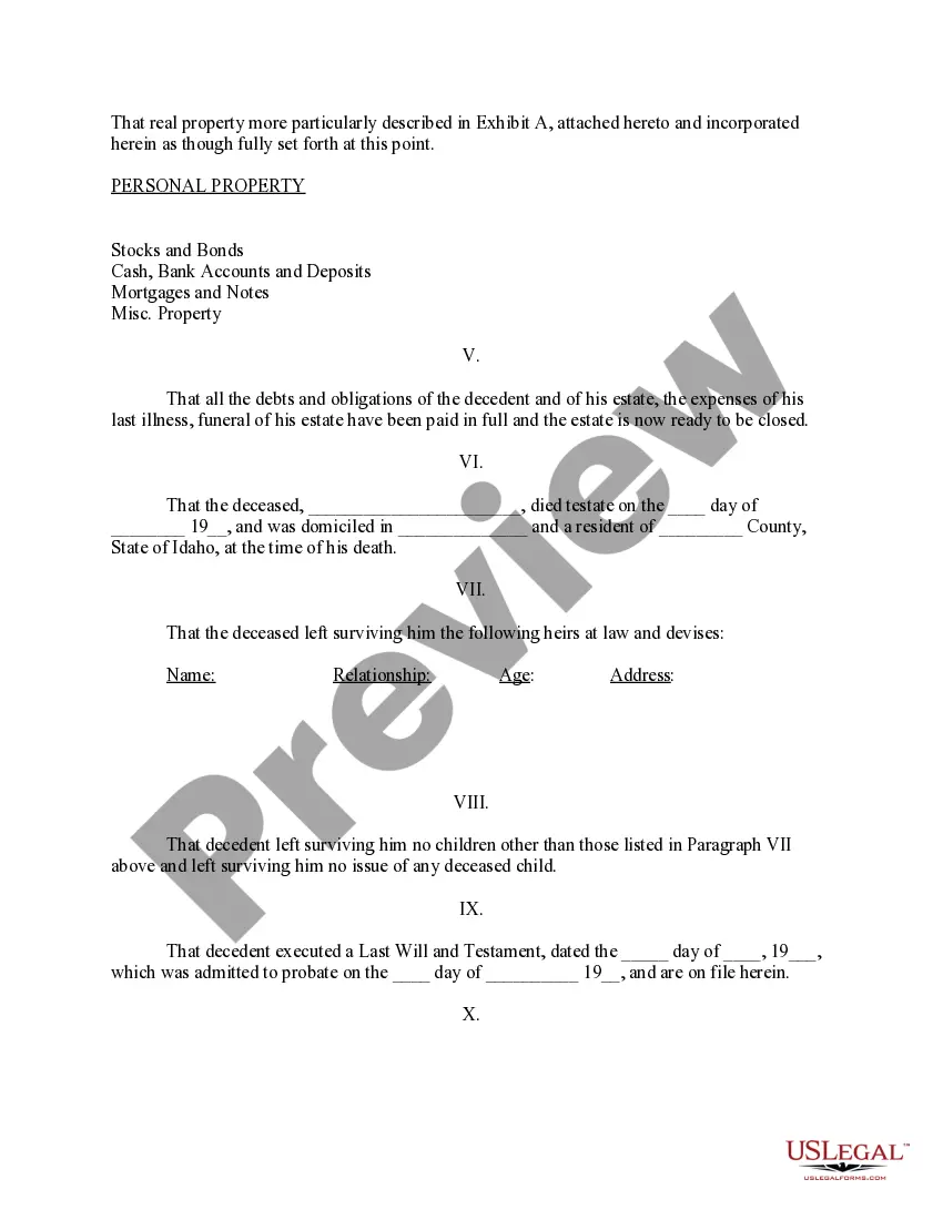 Get Decree of Distribution Preview Decree of Distribution