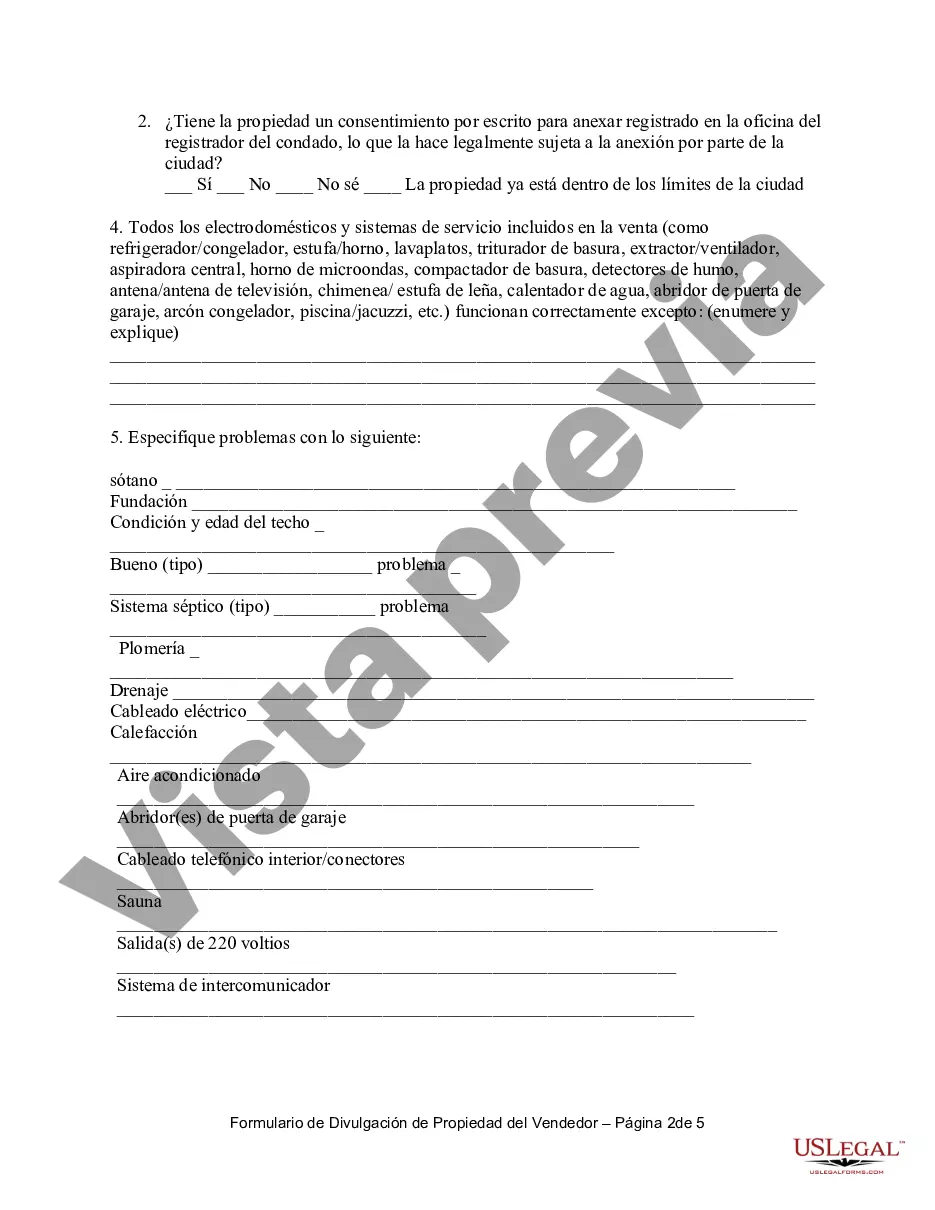 Preview Declaración de Divulgación de Ventas de Bienes Raíces Residenciales
