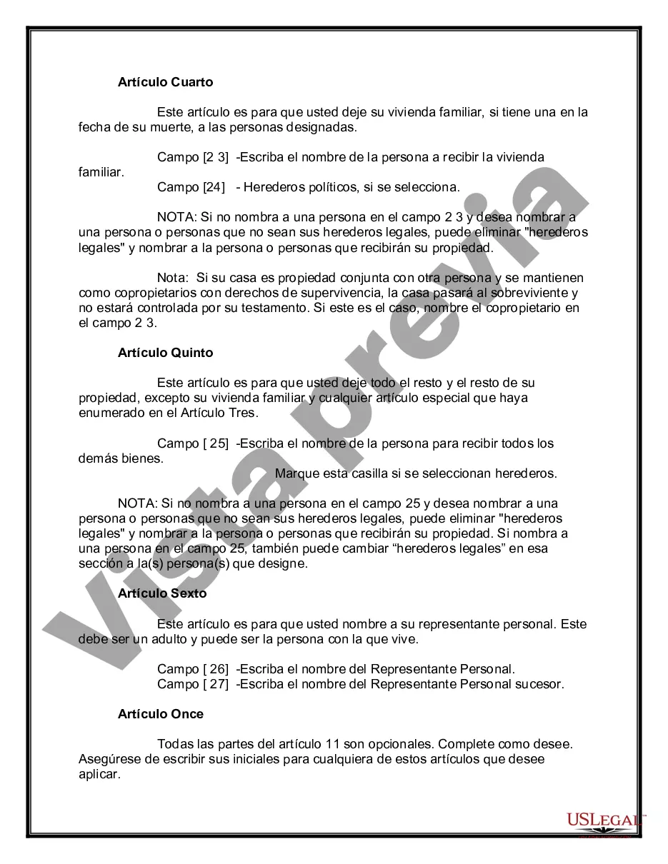 Preview Testamentos mutuos que contienen última voluntad y testamentos para personas solteras que viven juntas sin hijos