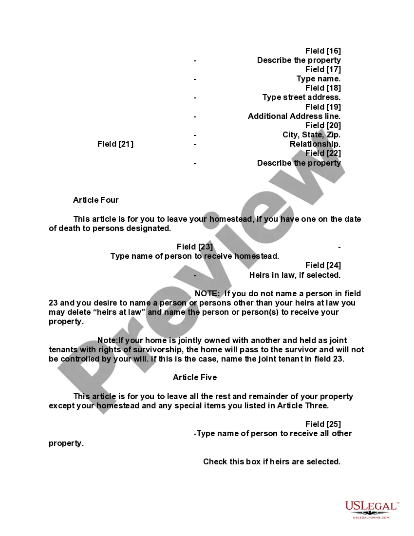 Preview Mutual Wills containing Last Will and Testaments for Man and Woman living together not Married with No Children
