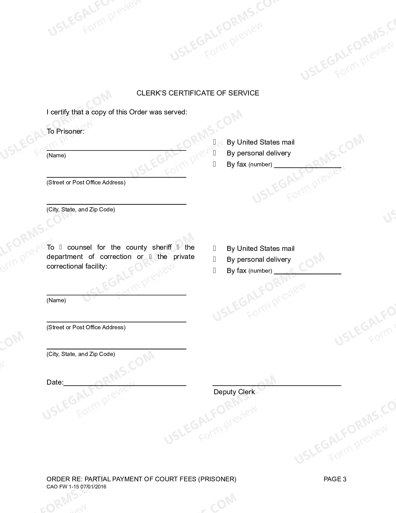 Preview Order on Motion to Proceed on Partial Payment of Court Fees by Prisoner