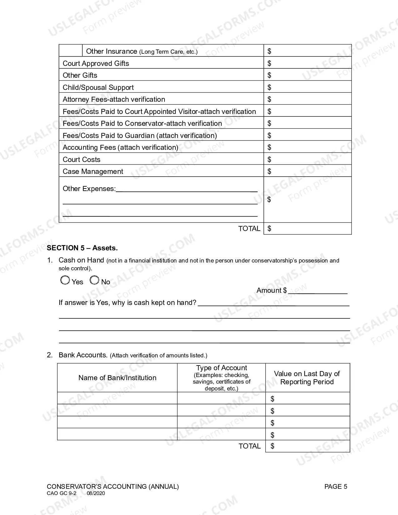 Preview Conservator's Accounting
