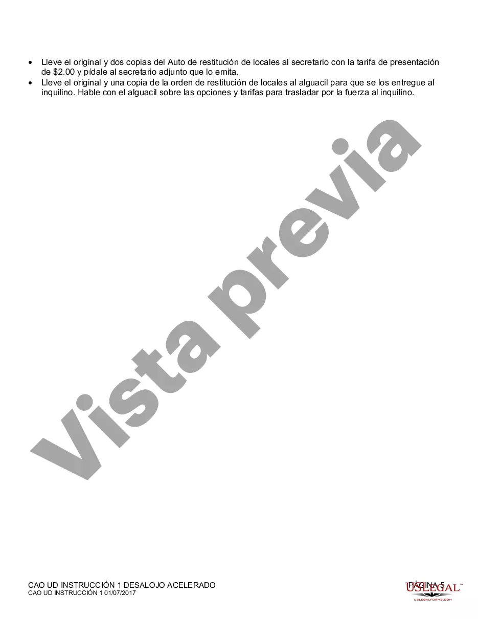 Preview Instrucciones de desalojo acelerado