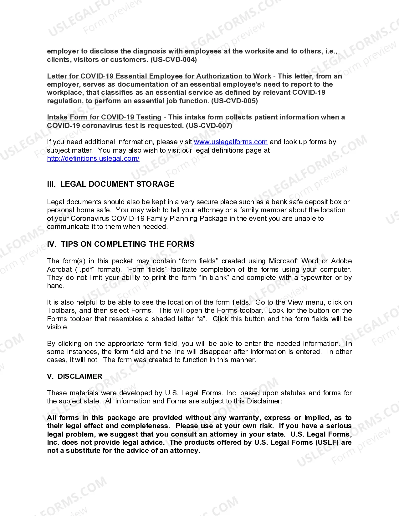 Preview Idaho Coronavirus COVID-19 Family Planning Package