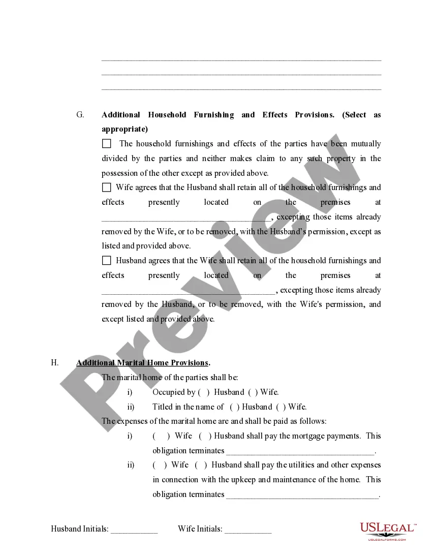Preview Marital Legal Separation and Property Settlement Agreement Minor Children Parties May have Joint Property or Debts effective Immediately