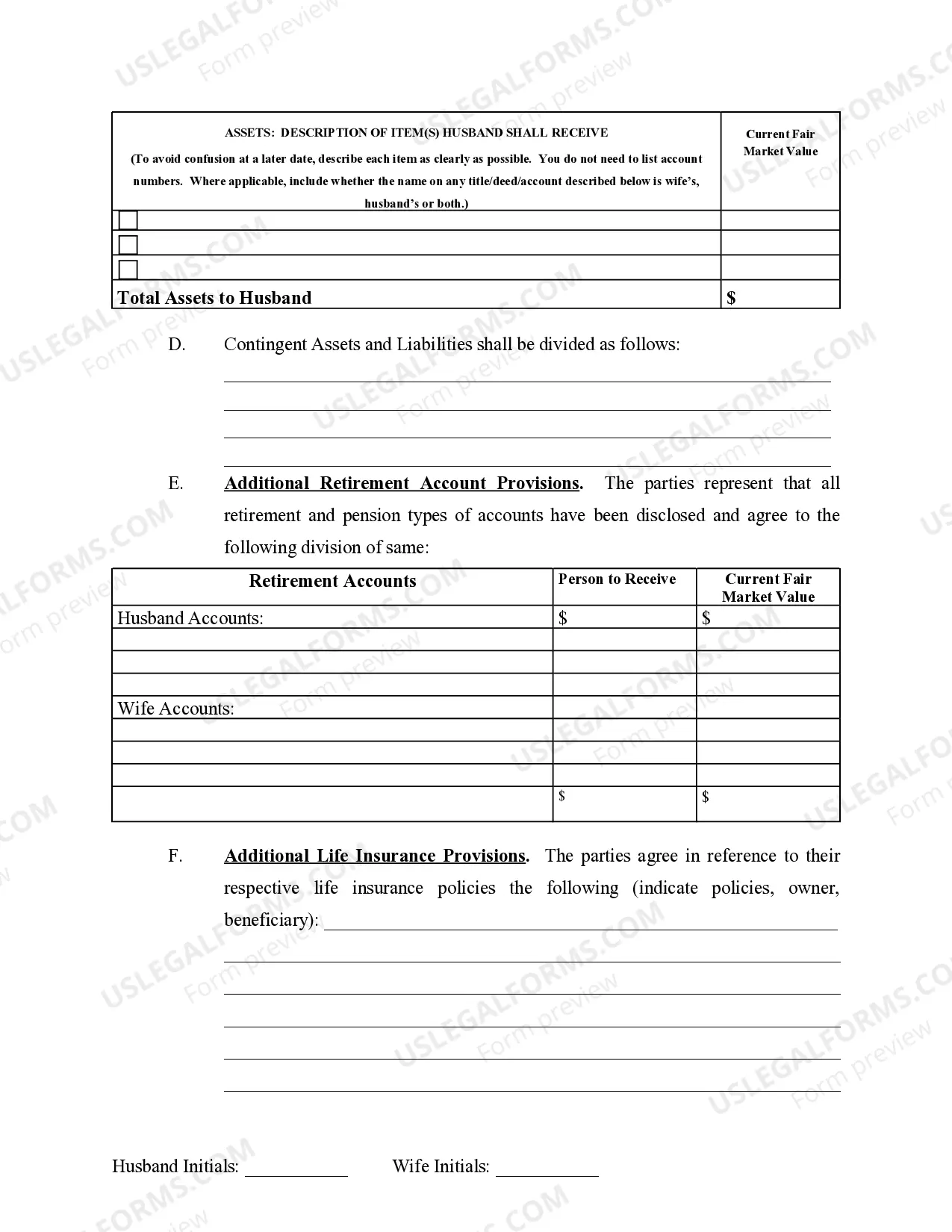 Preview Marital Legal Separation and Property Settlement Agreement no Children parties may have Joint Property or Debts Effective Immediately