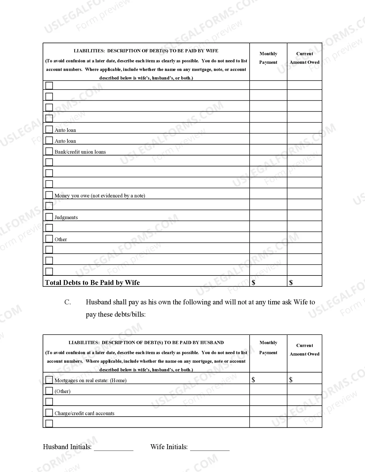 Preview Marital Legal Separation and Property Settlement Agreement Adult Children Parties May have Joint Property or Debts where Divorce Action Filed