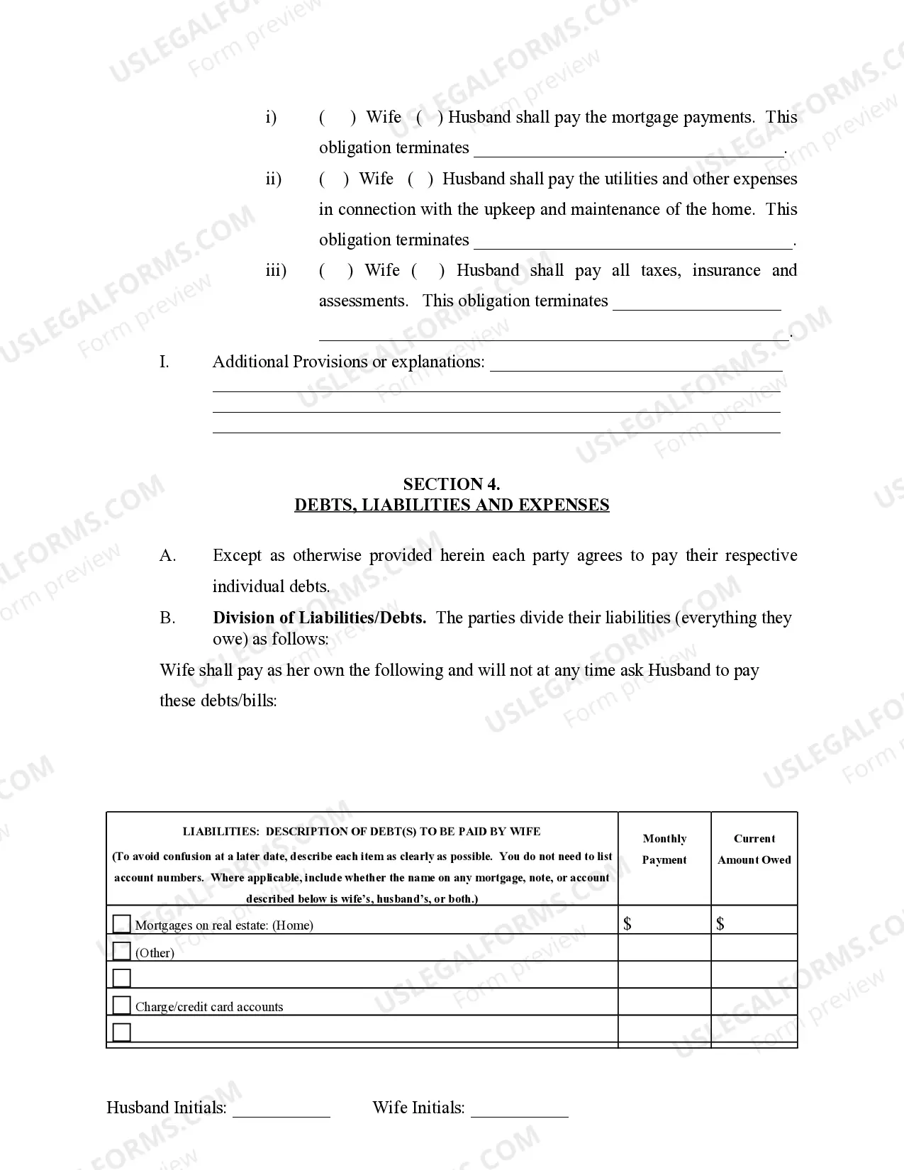 Preview Marital Legal Separation and Property Settlement Agreement Adult Children Parties May have Joint Property or Debts where Divorce Action Filed