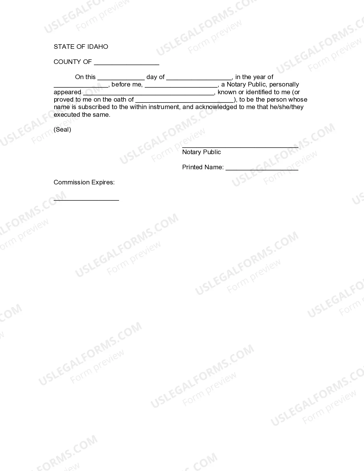 Preview Assignment to Living Trust