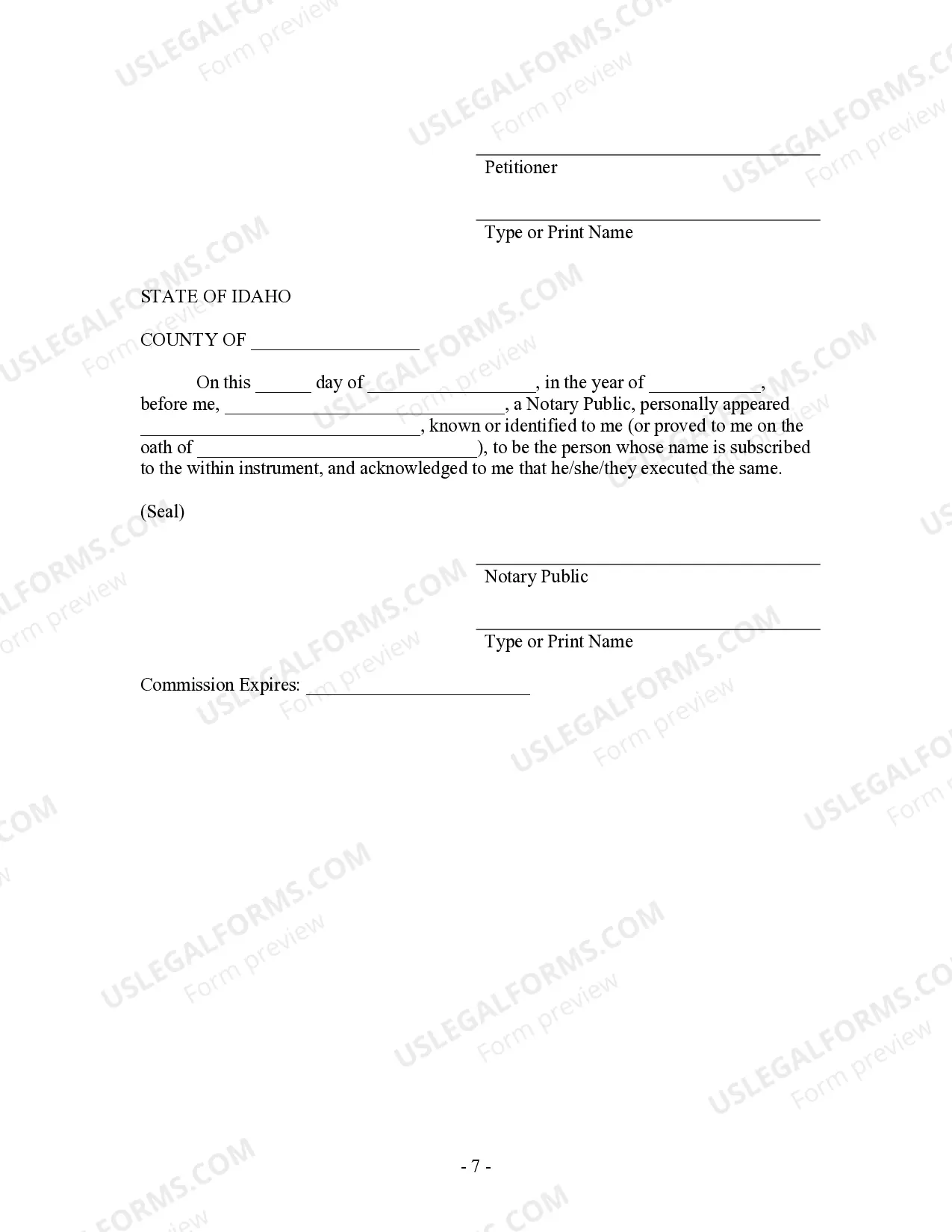 Preview Summary Administration Package for Small Estates