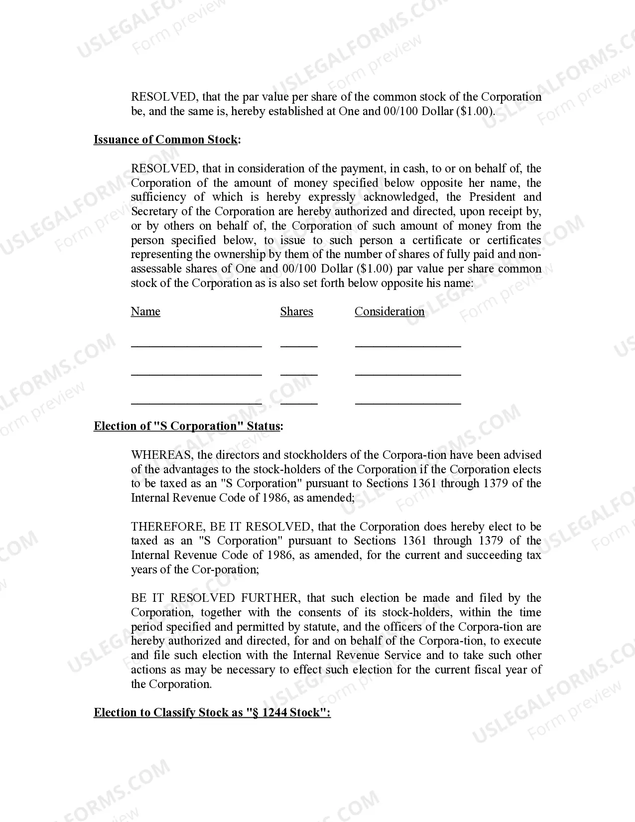 Preview Minutes for Organizational Meeting