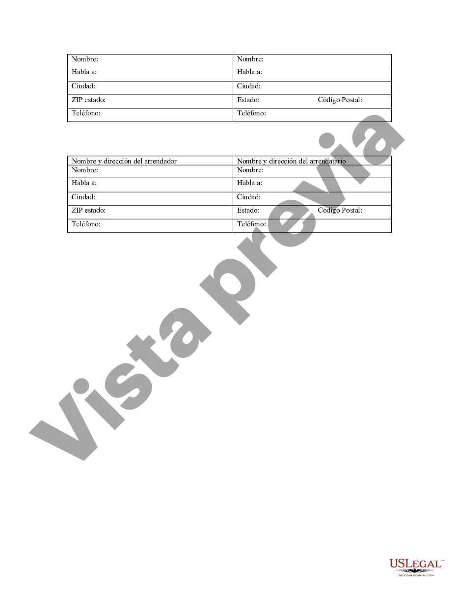 Preview Aviso de Arrendamiento para Grabación