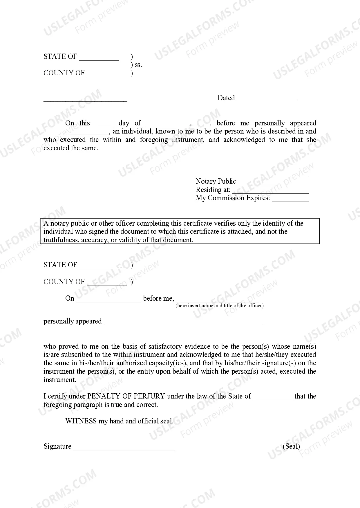 Preview Affidavit of Heirs