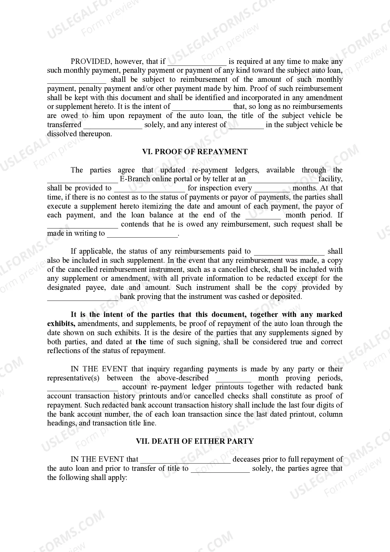 Preview Borrower and Co Signer's Agreement