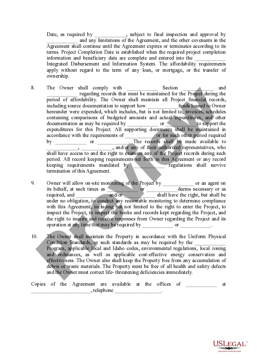 Preview Declaration of Easements and Restrictions