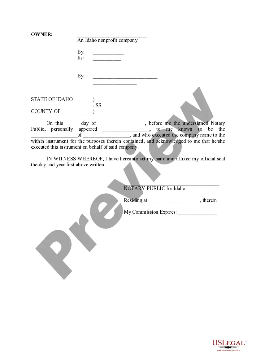 Preview Declaration of Easements and Restrictions