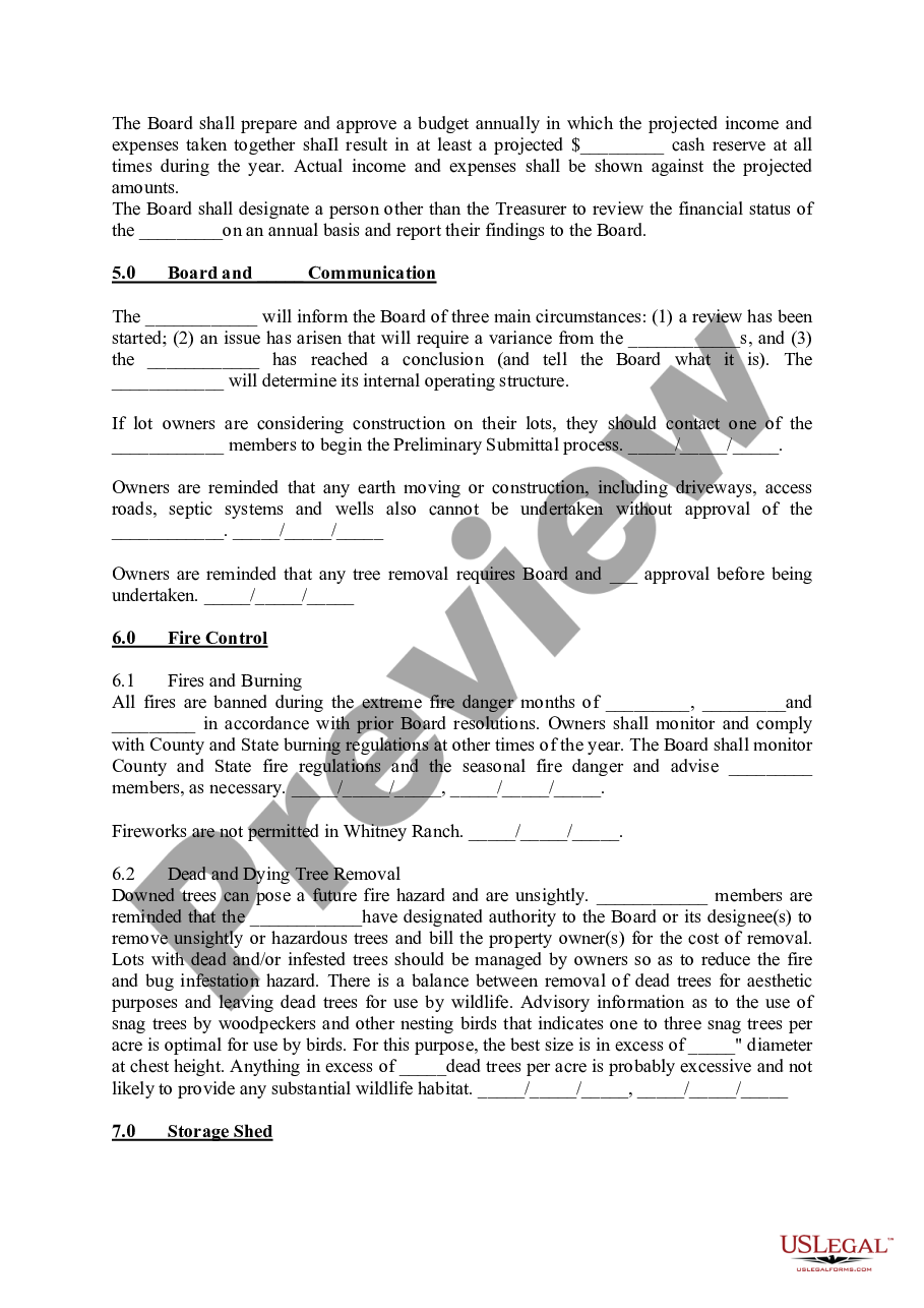 page 2 Lot Owners Association Rules preview