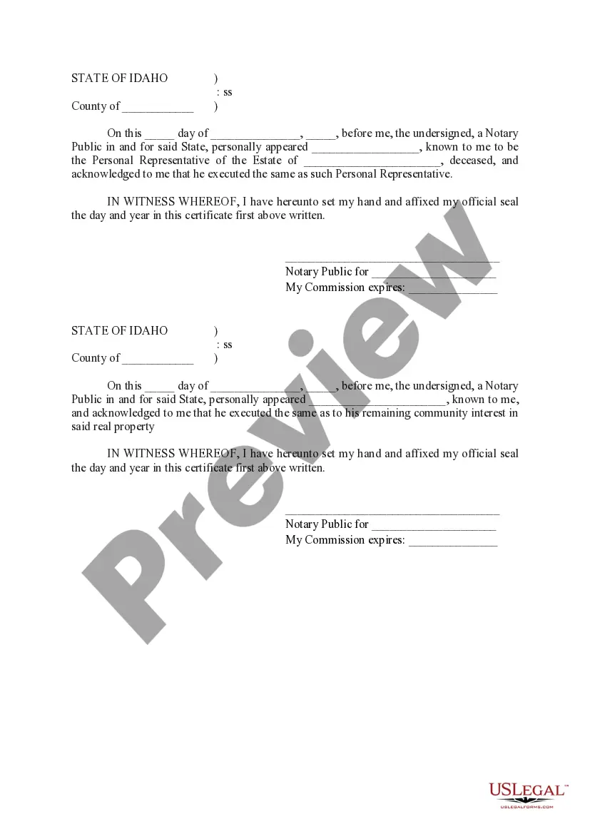 Preview Deed of Distribution