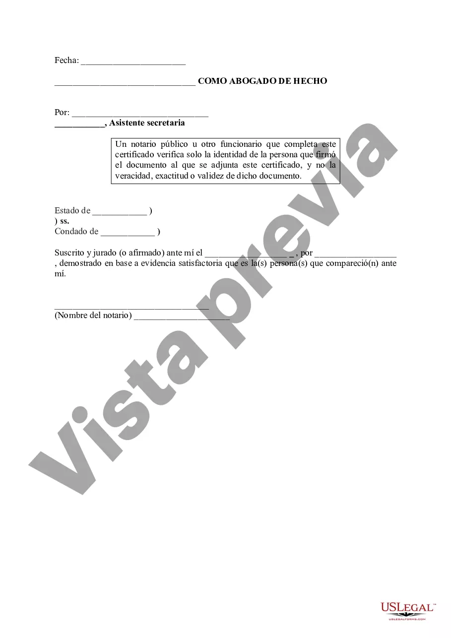 Preview Declaración jurada de asignación perdida