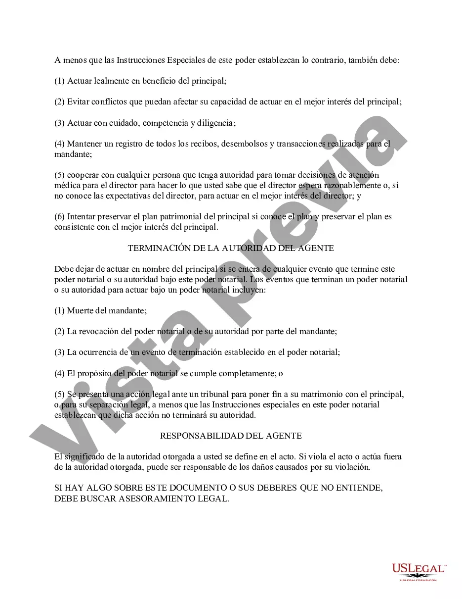 Preview Formulario legal de poder notarial general de Idaho