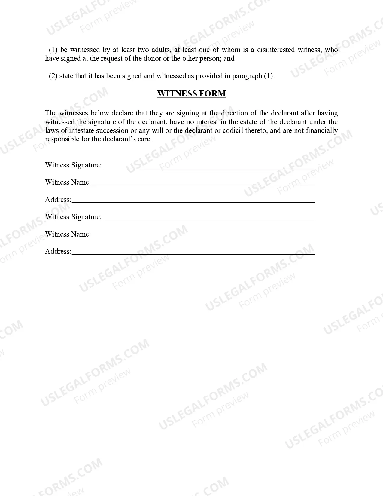 Preview Revised Uniform Anatomical Gift Act Donation