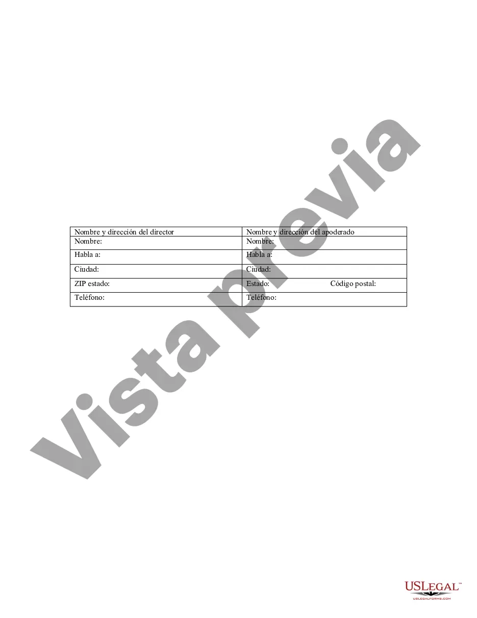 Preview Poder especial duradero para asuntos de cuentas bancarias