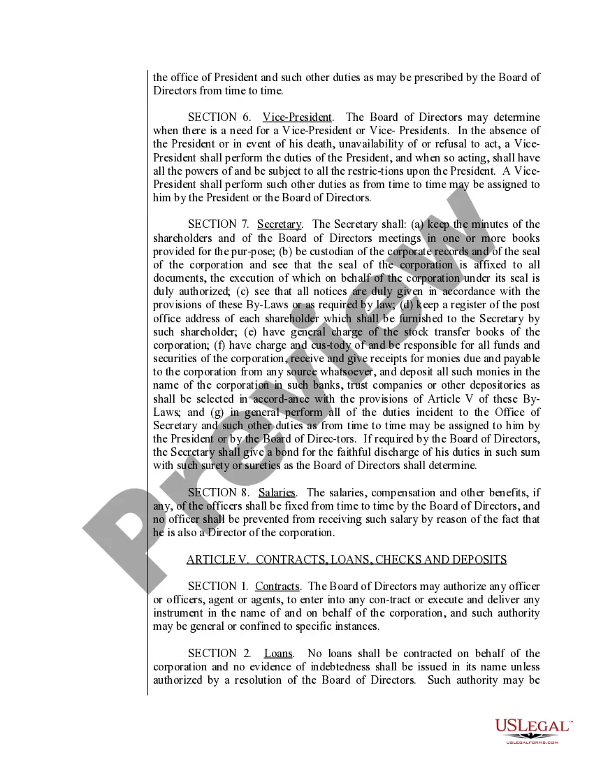 Preview Sample Bylaws for an Idaho Professional Corporation