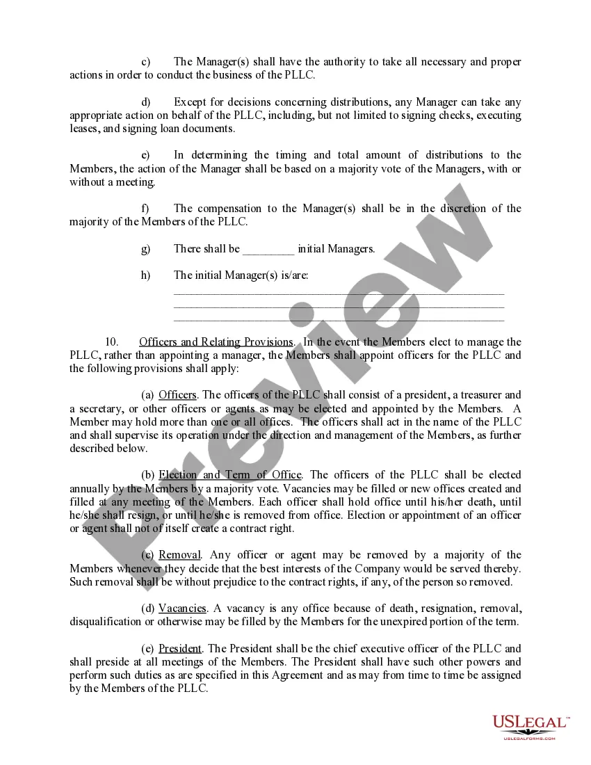 Preview Sample Operating Agreement for an Idaho Professional Limited Liability Company PLLC