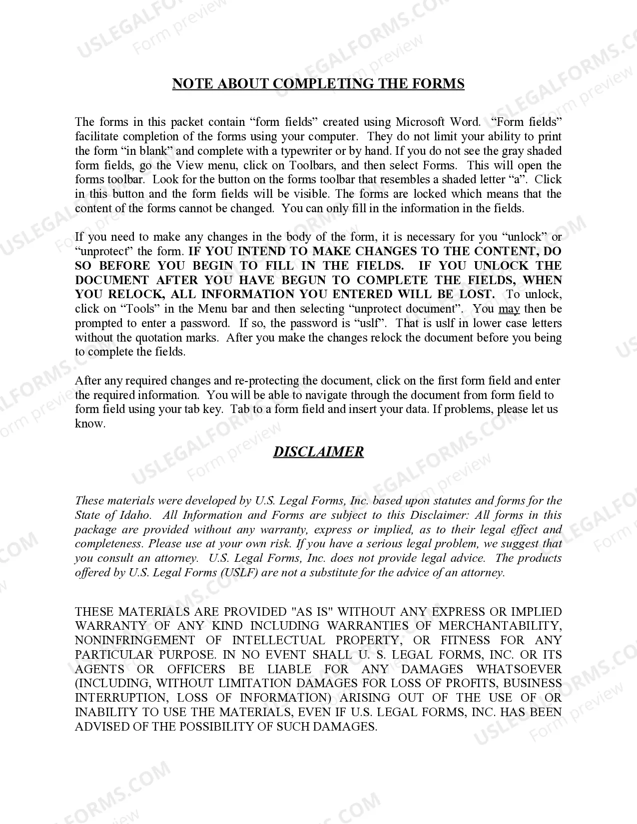 Preview Warranty Deed for Parents to Child with Reservation of Life Estate