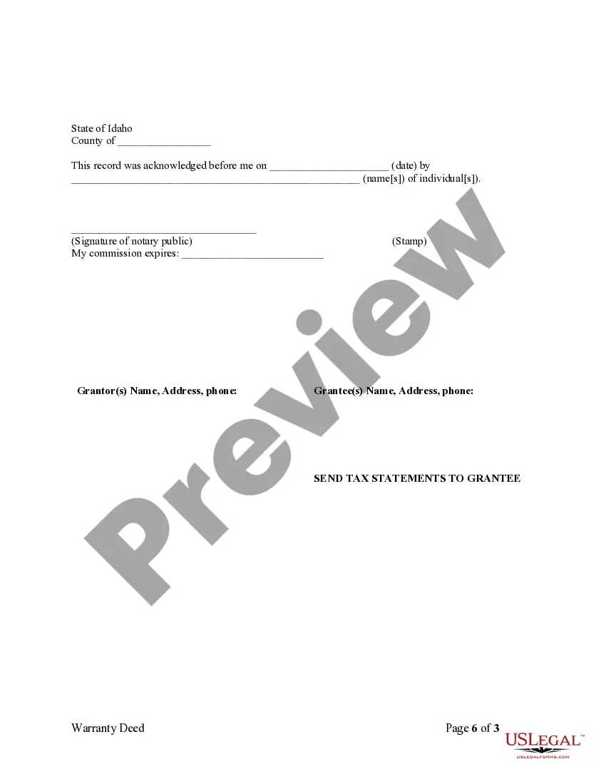 Get Warranty Deed for Separate or Joint Property to Joint Tenancy Preview Warranty Deed for Separate or Joint Property to Joint Tenancy