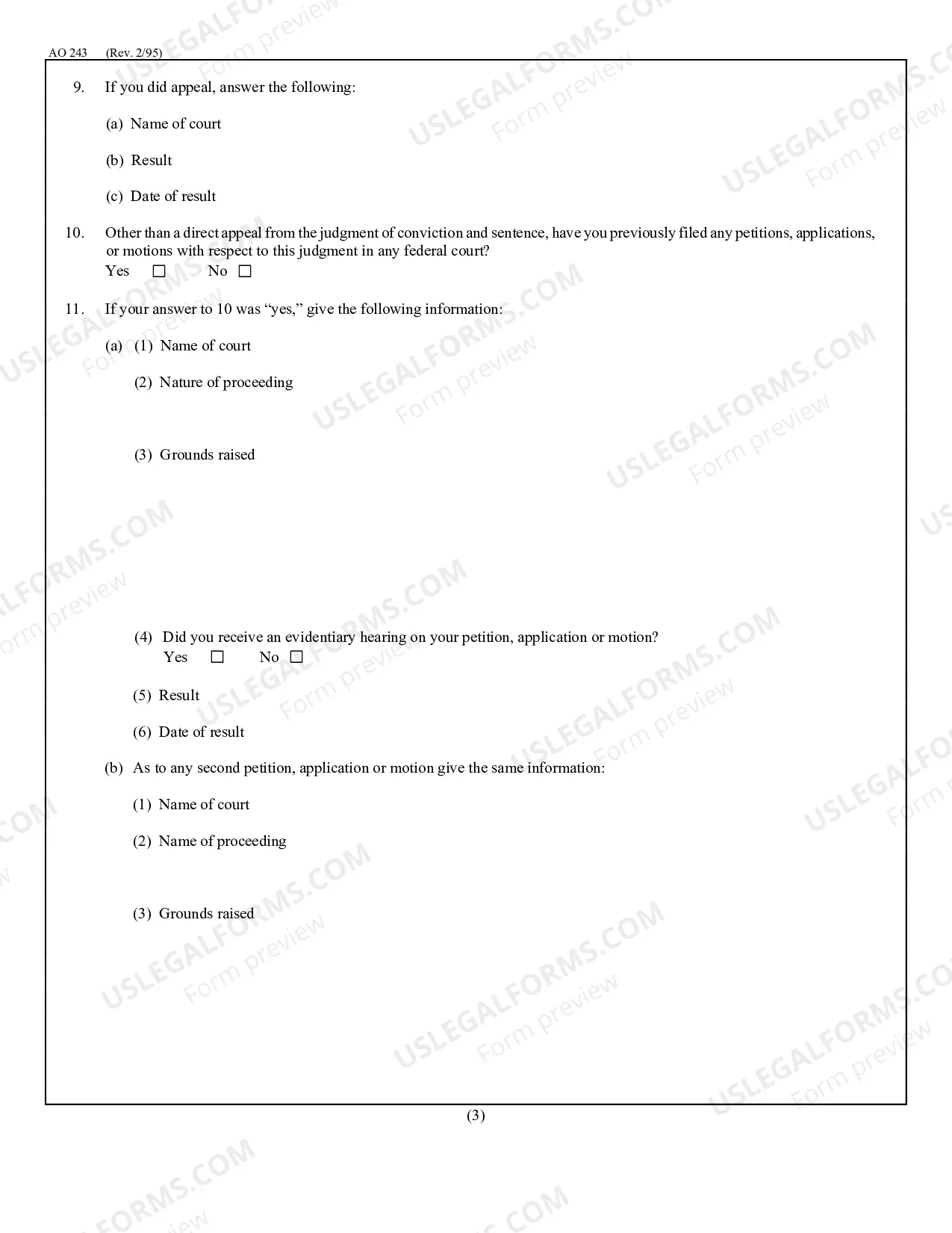 Preview Motion to Vacate Sentence (2255)