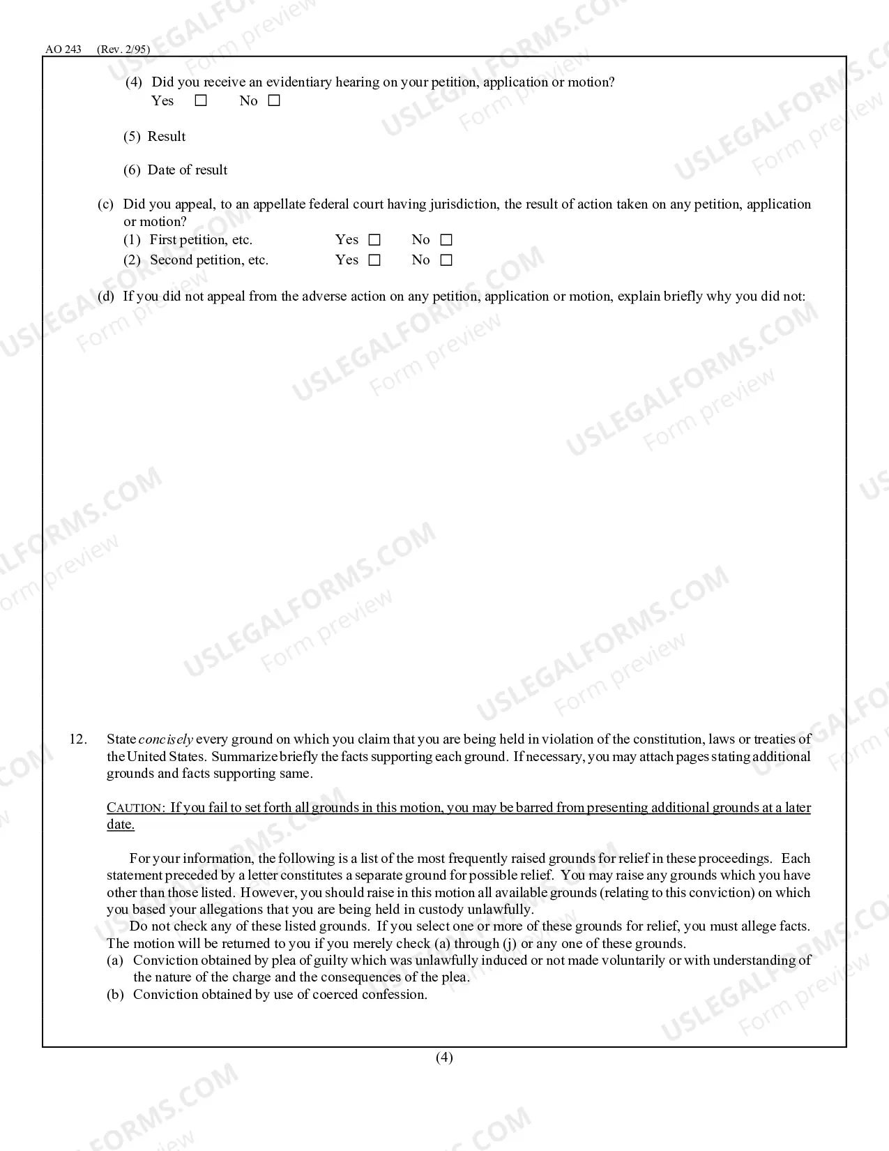 Preview Motion to Vacate Sentence (2255)