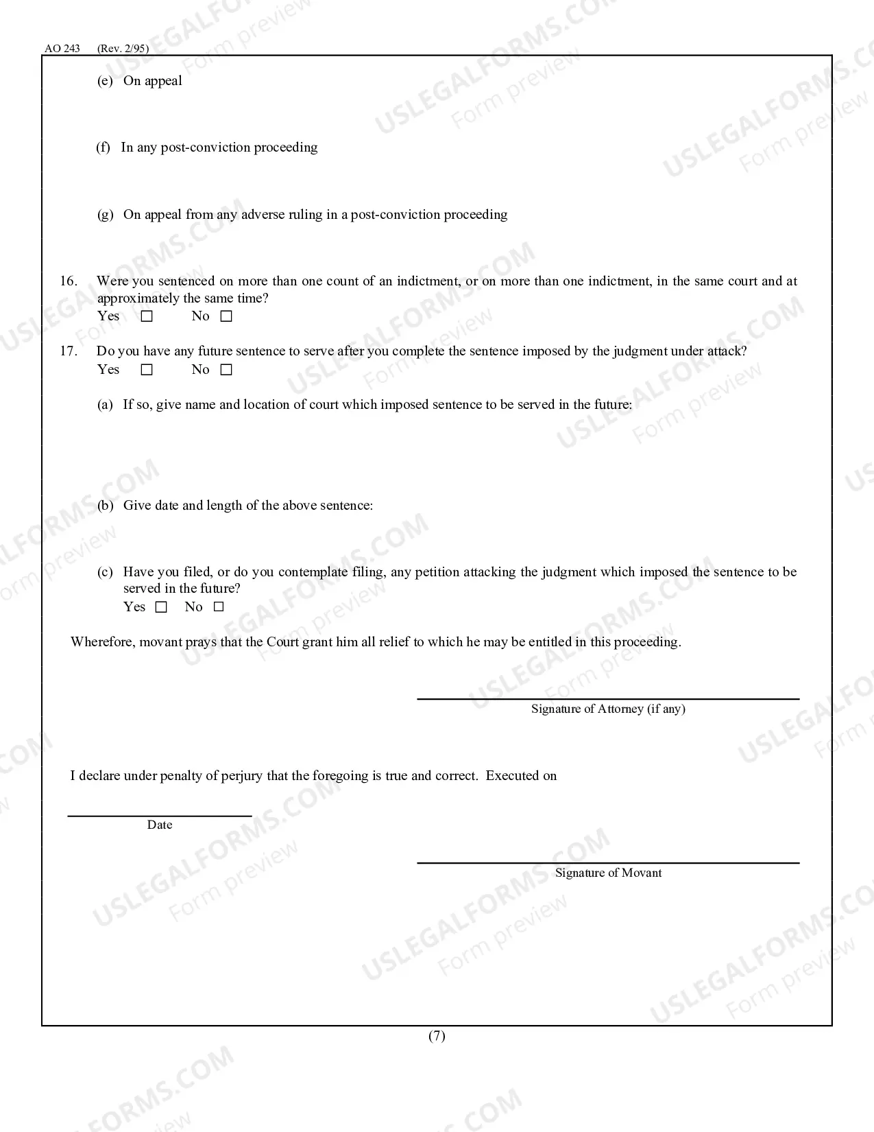 Preview Motion to Vacate Sentence (2255)