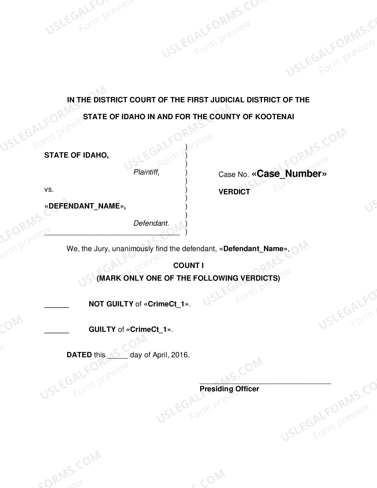 Preview Criminal Jury Instructions