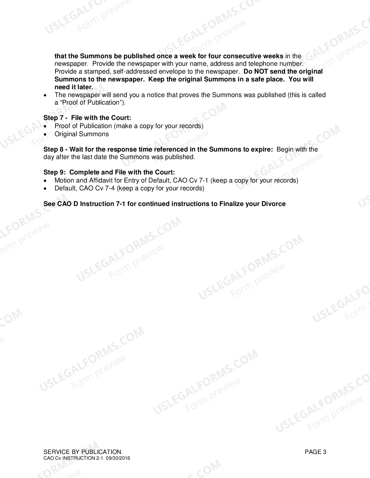 Preview Service by Publication