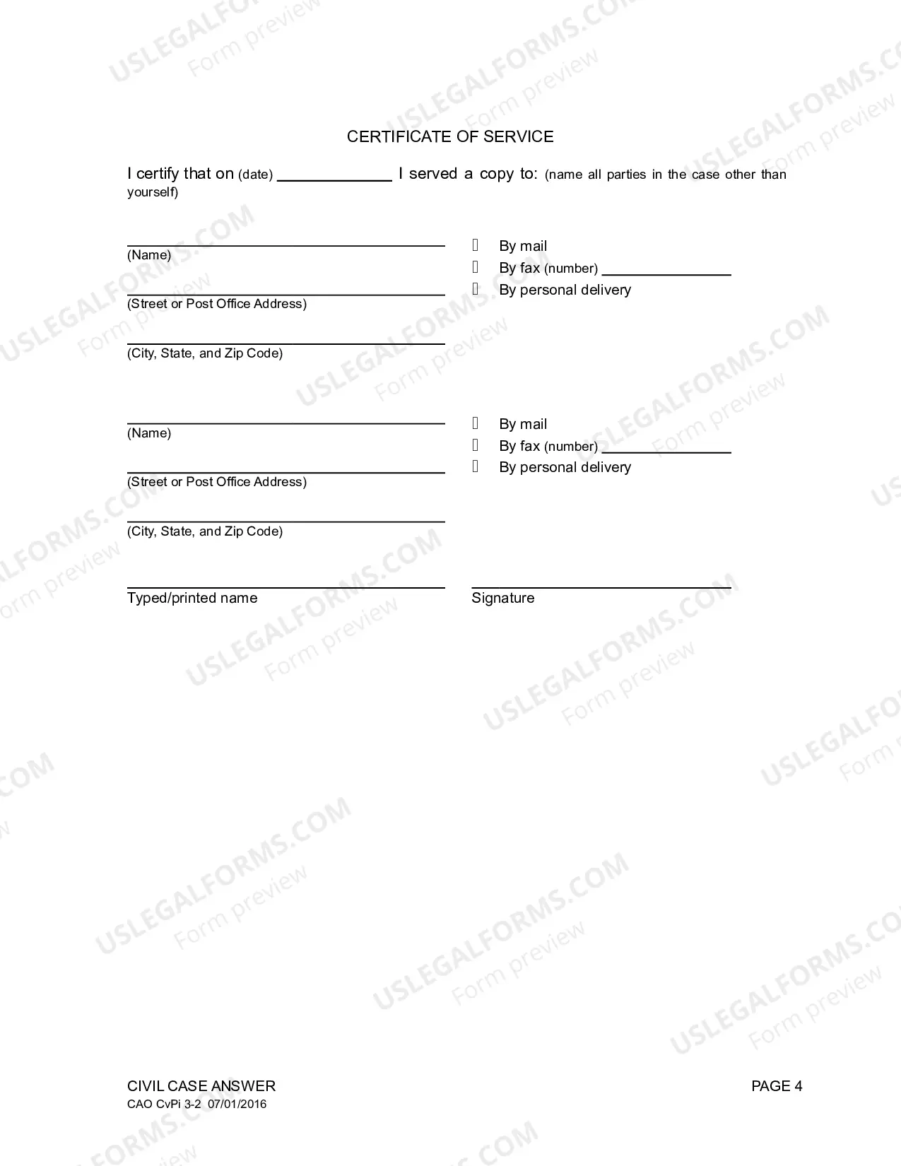 Preview Civil Case Answer