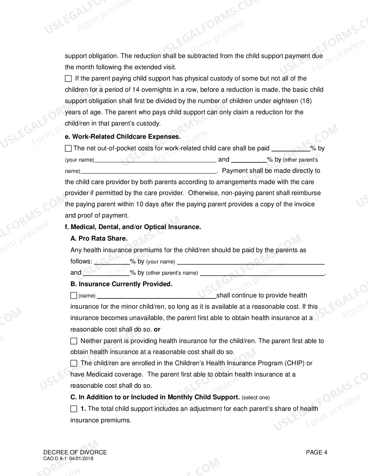 Preview Decree of Divorce (With Children)