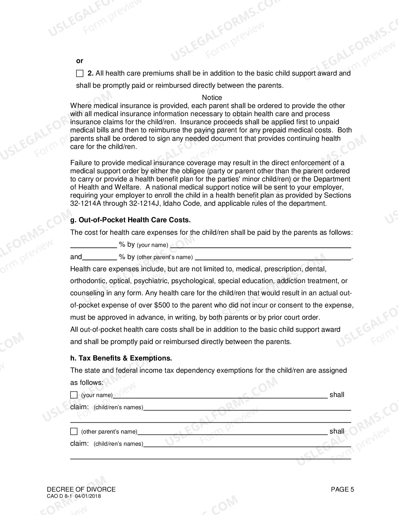 Preview Decree of Divorce (With Children)