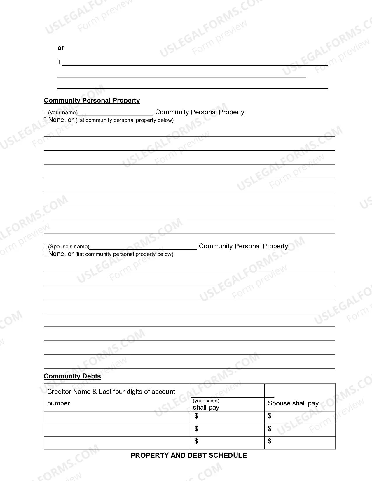 Preview Completing Decree of Divorce (No Children)