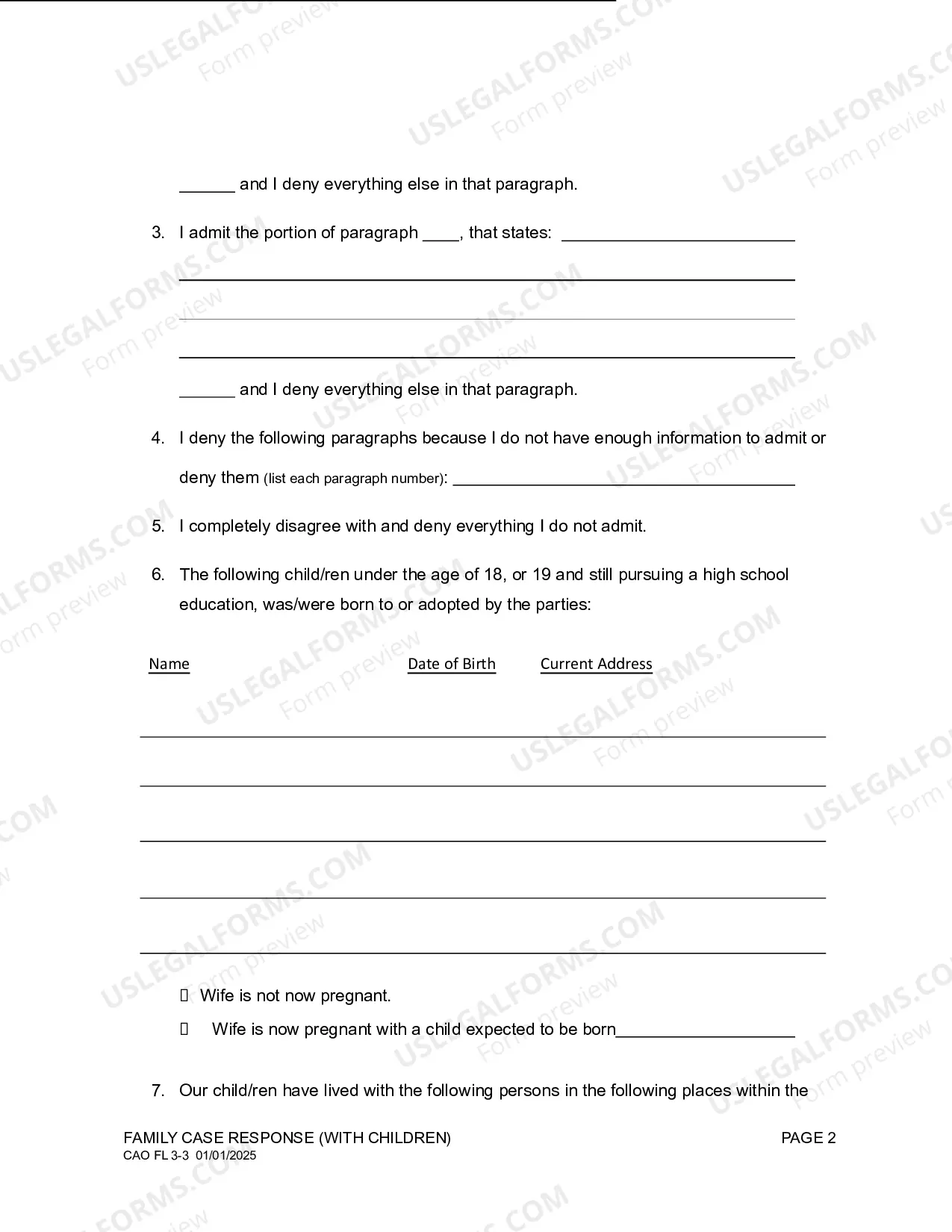 Preview Family Case Answer (With Children)