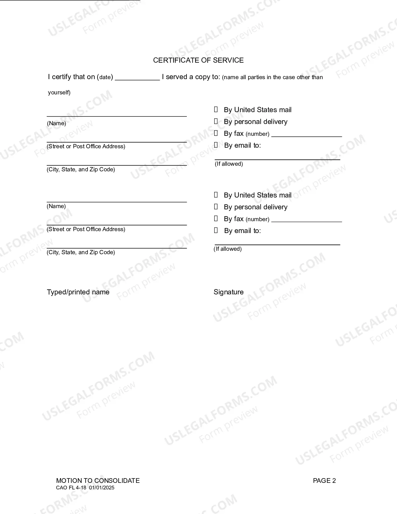 Preview Motion to Consolidate