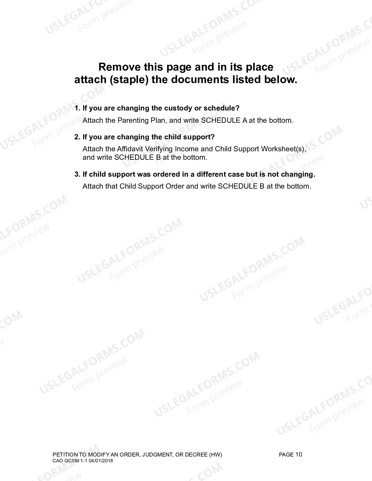 Preview Motion for Modification (H&W)
