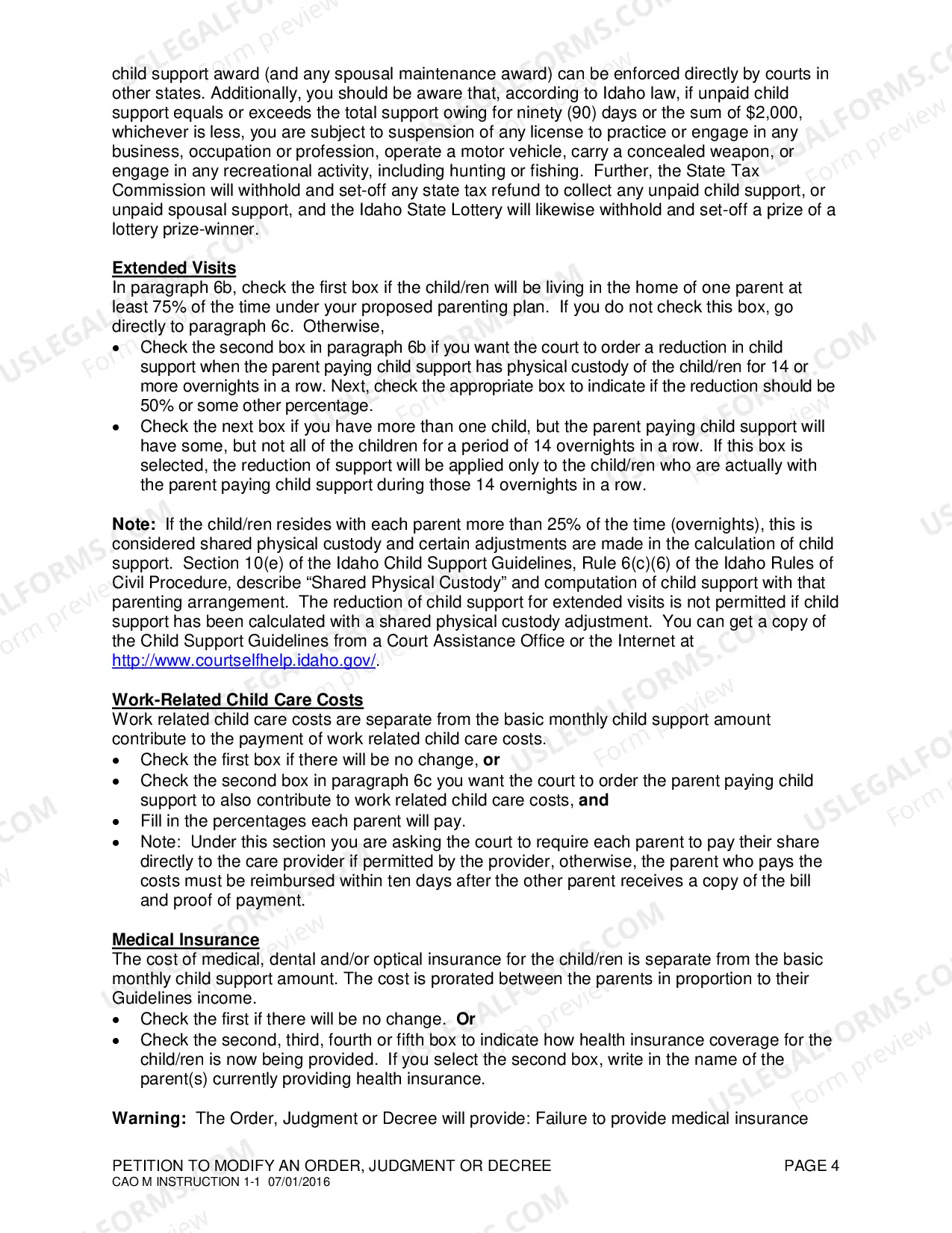 Preview Completing a Motion to Modify an Order or Decree