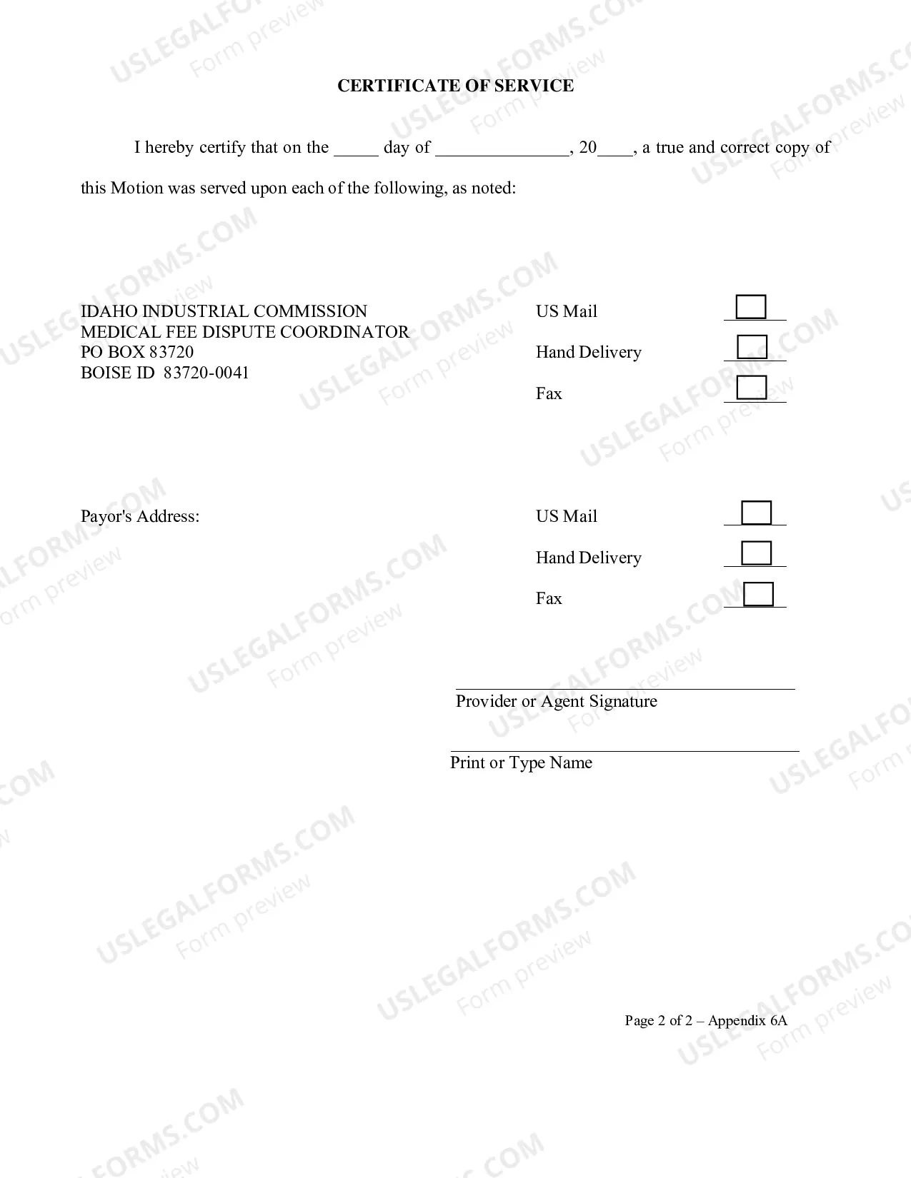 Preview Motion For Approval of Disputed Charge