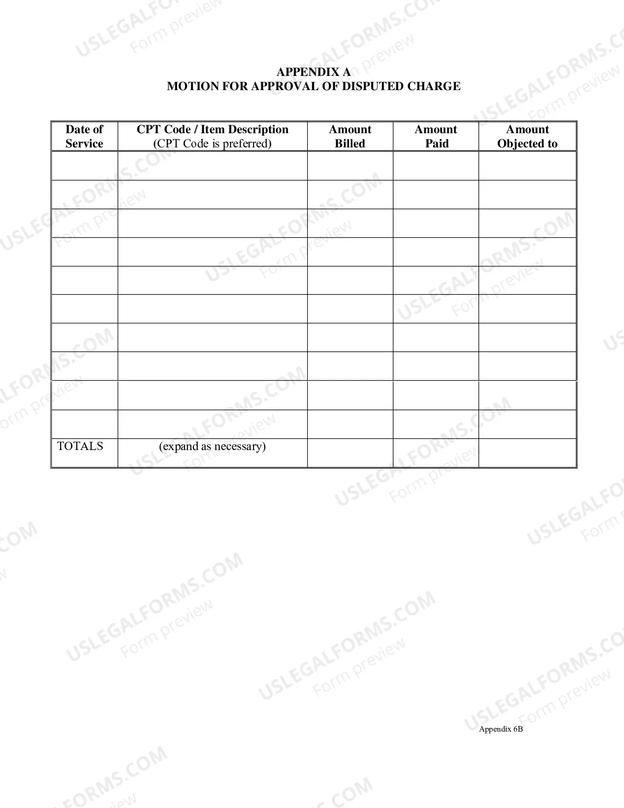 Preview Motion For Approval of Disputed Charge