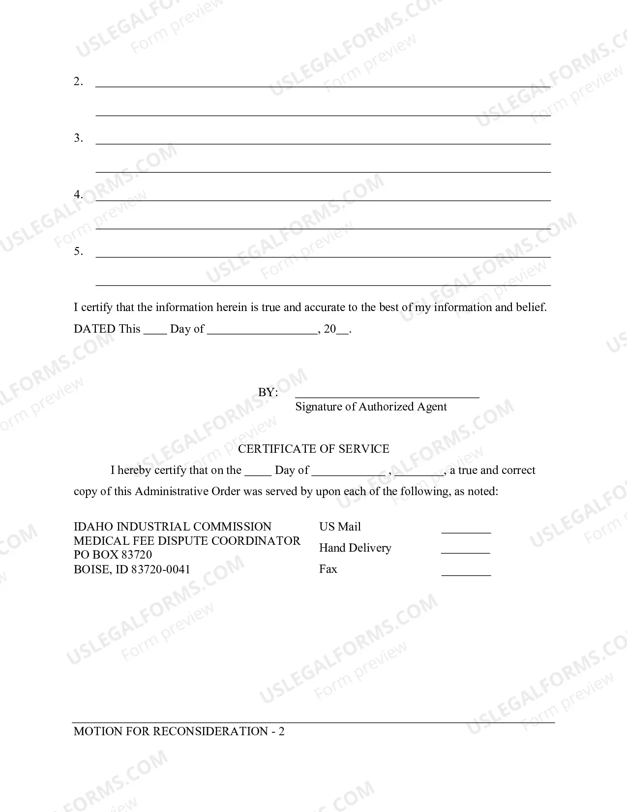 Preview Motion For Reconsideration