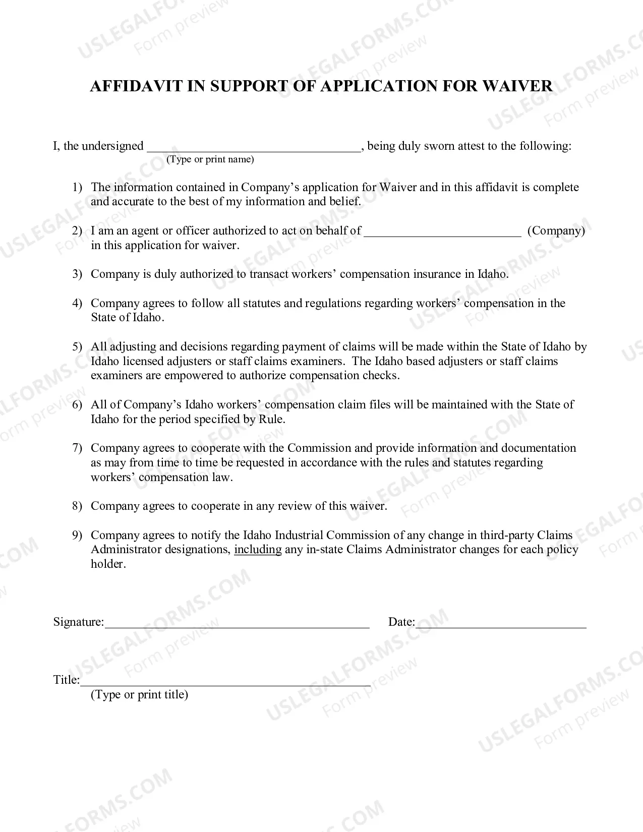 Preview Out-of-State Check Writing, Application and Affidavit