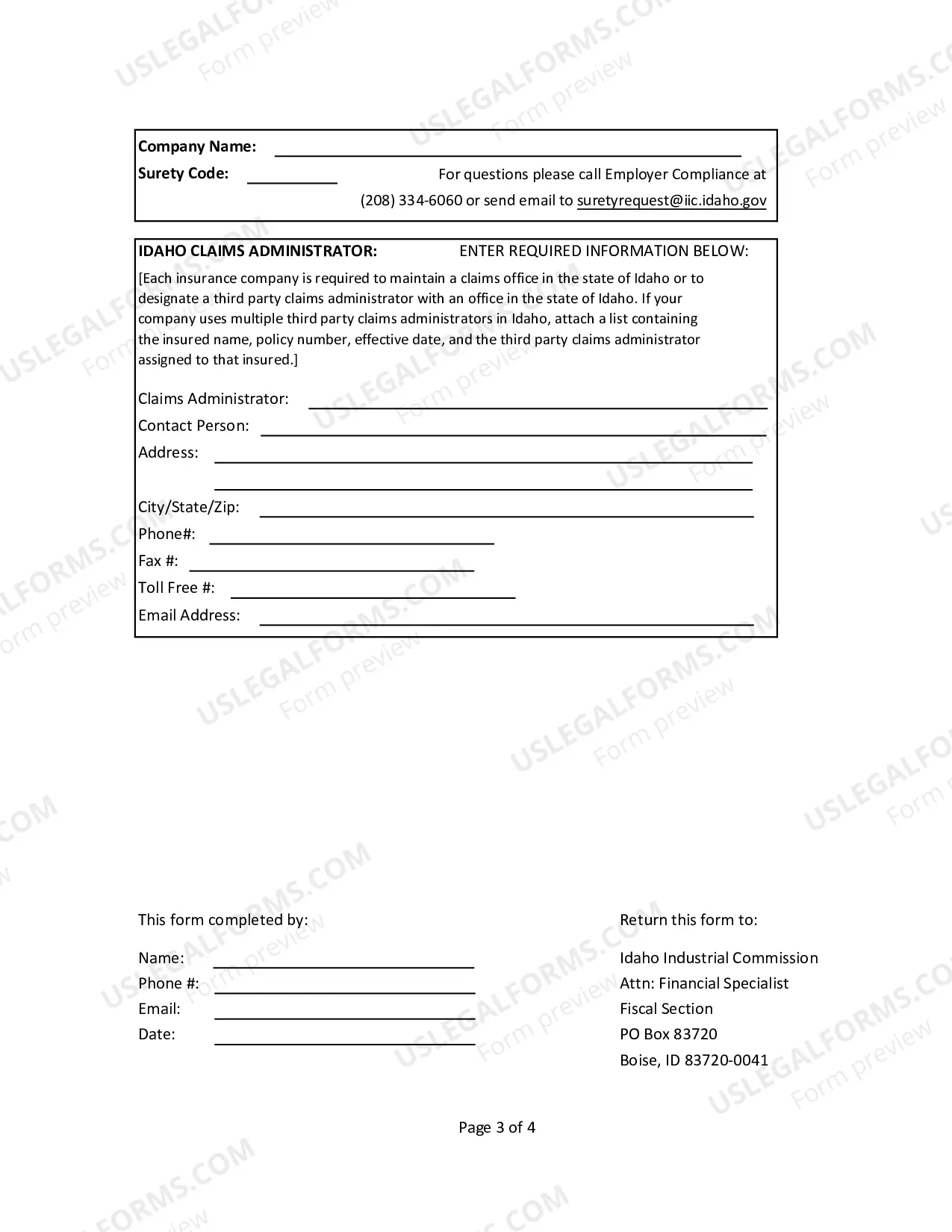 Preview Contact Form
