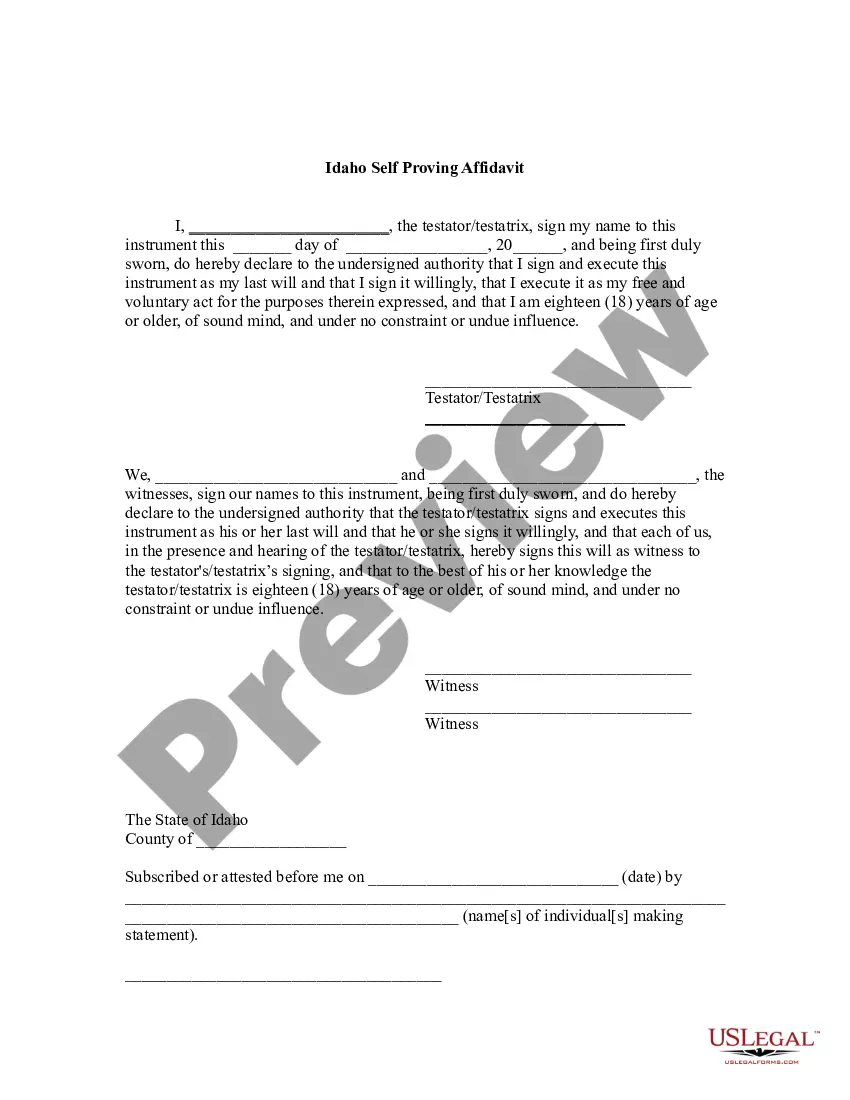 Preview Codicil to Will Form for Amending Your Will - Will Changes or Amendments